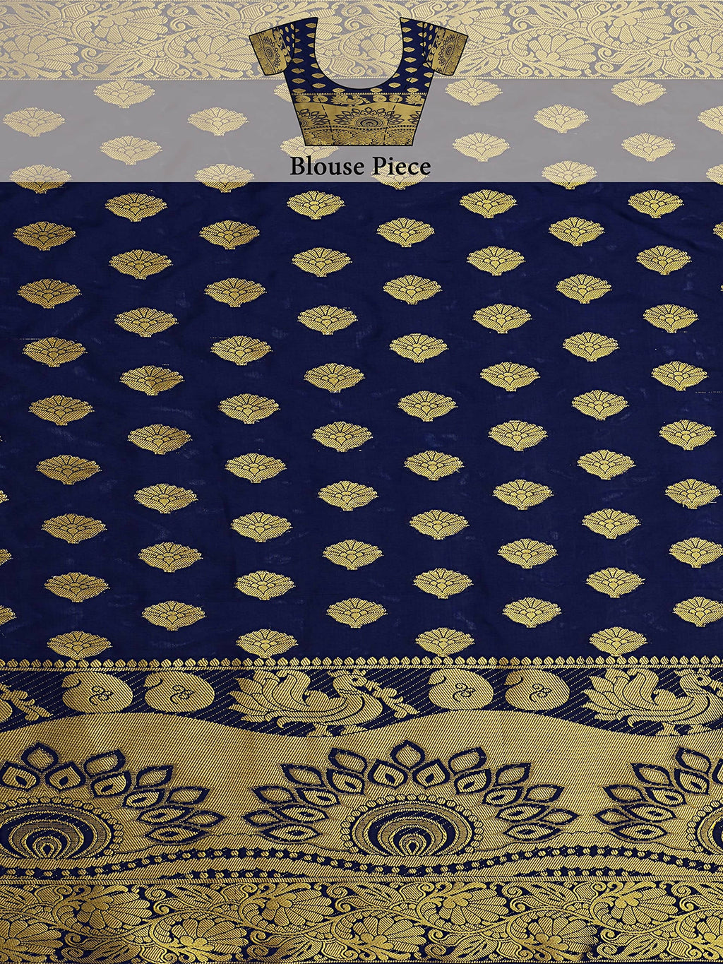 Mimosa Women's Banarasi Art Silk Multicolor Saree | Grocsy