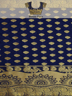 Mimosa Women's Banarasi Art Silk Multicolor Saree | Grocsy