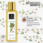 Good Vibes Castor 100% Pure Cold Pressed Oil For Hair & Skin | Grocsy
