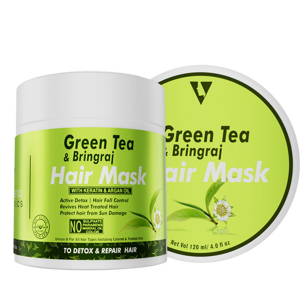 Volamena Green Tea & Bhringraj Hair Mask | Grocsy