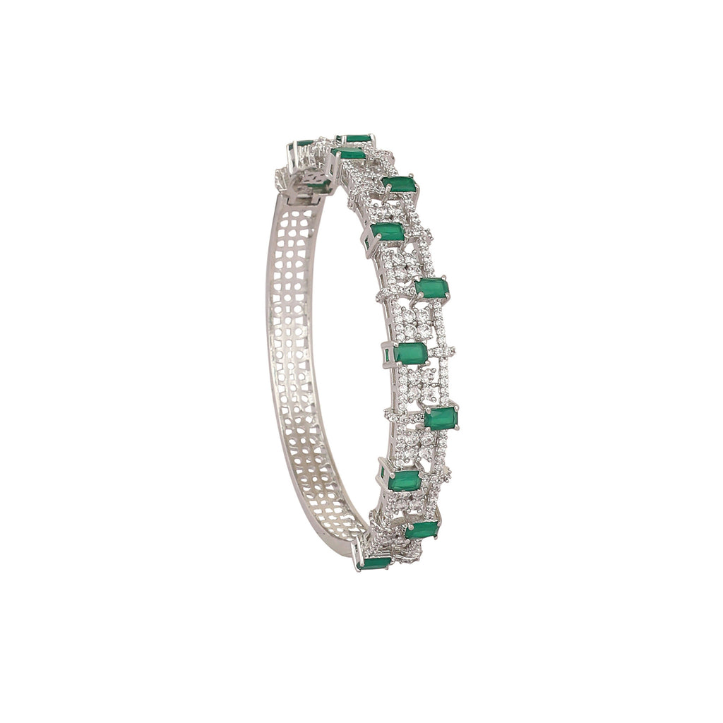 Nuyug Emerald Luxe Anti Tarnish Bangle | Grocsy