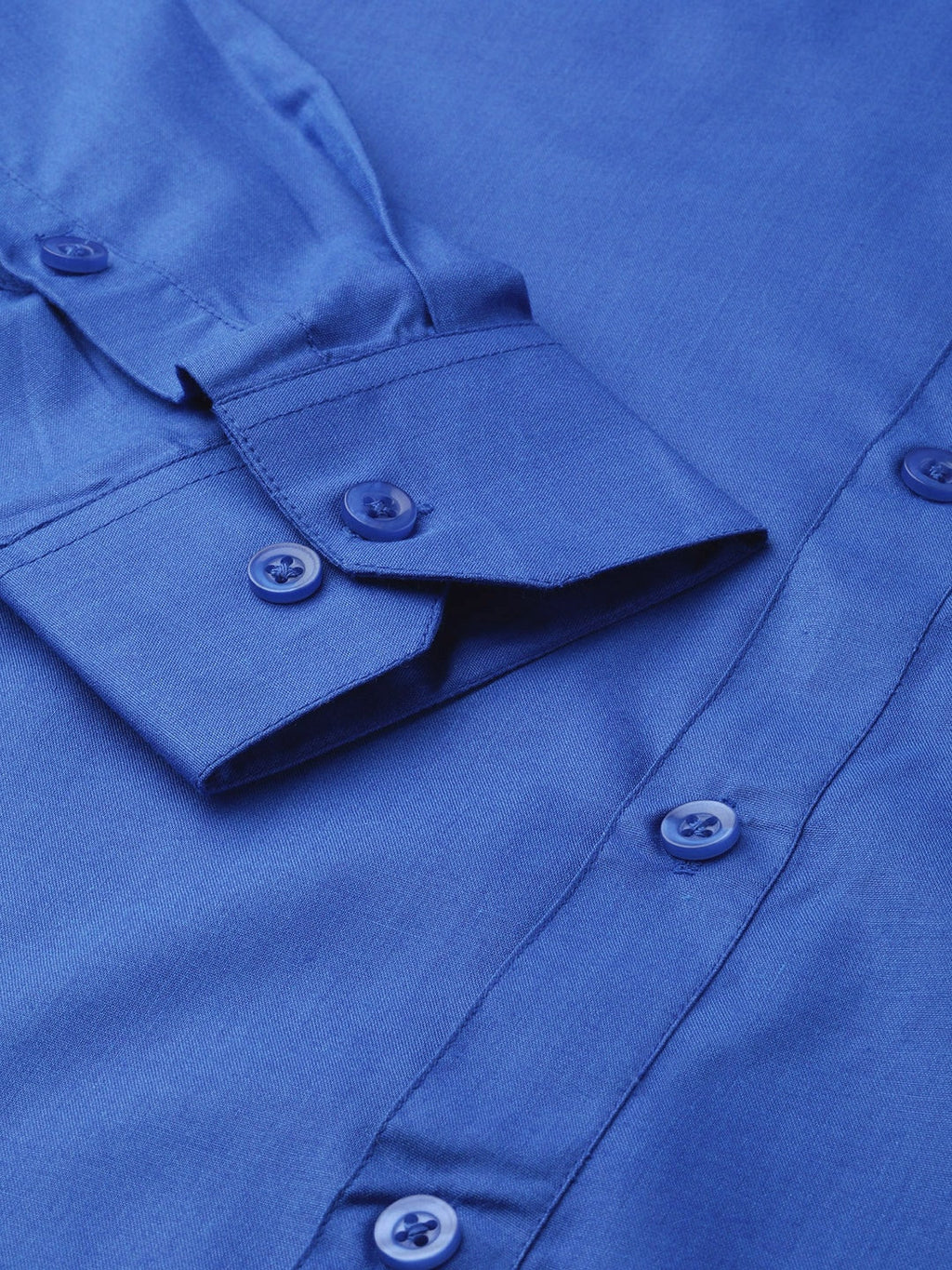 Jainish Men's Cotton Solid Royal Blue Formal Shirt's ( SF 361Royal ) | Grocsy