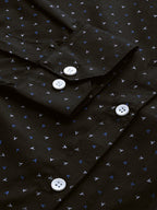 Jainish Black Men's Cotton Printed Formal Shirts ( SF 716Black ) | Grocsy