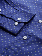 Jainish Blue Men's Cotton Printed Formal Shirts ( SF 716Blue ) | Grocsy