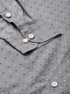 Jainish Grey Men's Cotton Printed Formal Shirts ( SF 716Grey ) | Grocsy
