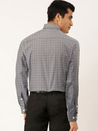 Jainish Grey Men's Cotton Printed Formal Shirts ( SF 716Grey ) | Grocsy