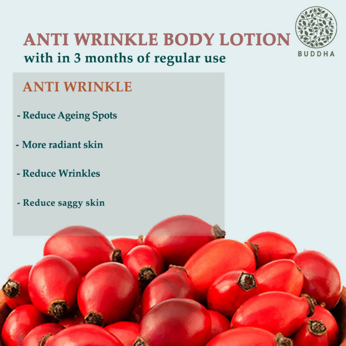 Buddha Natural Anti Wrinkle Body Lotion - For Wrinkles & Fine Lines | Grocsy