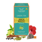 TEAFORA Amla Magic Green Tea | 20 Count Pyramid Tea Bags | Grocsy