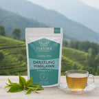 TEAFORA Darjeeling Himalayan Green Tea | Loose Leaf Tea | Relaxing & Stress Relief Tea | Immune Support | Brew Hot or as an Iced Tea | Grocsy