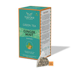 TEAFORA Ginger Mint Green Tea | 20 Count Pyramid Tea Bags | Grocsy