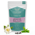 TEAFORA Jasmine Delight Green Tea | Darjeeling Loose Leaf Tea with All Powerful Antioxidants | Supports Immunity |Calming, Relaxing & Bedtime Tea | 50 Cups Hot or Iced Tea | Grocsy