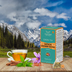 TEAFORA Saffron Kashmiri Kahwa | 20 Count Pyramid Tea Bags | Grocsy