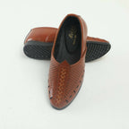 Tiny Bugs Boys Party & Ethnic Wear Mojari - Tan Color | Grocsy
