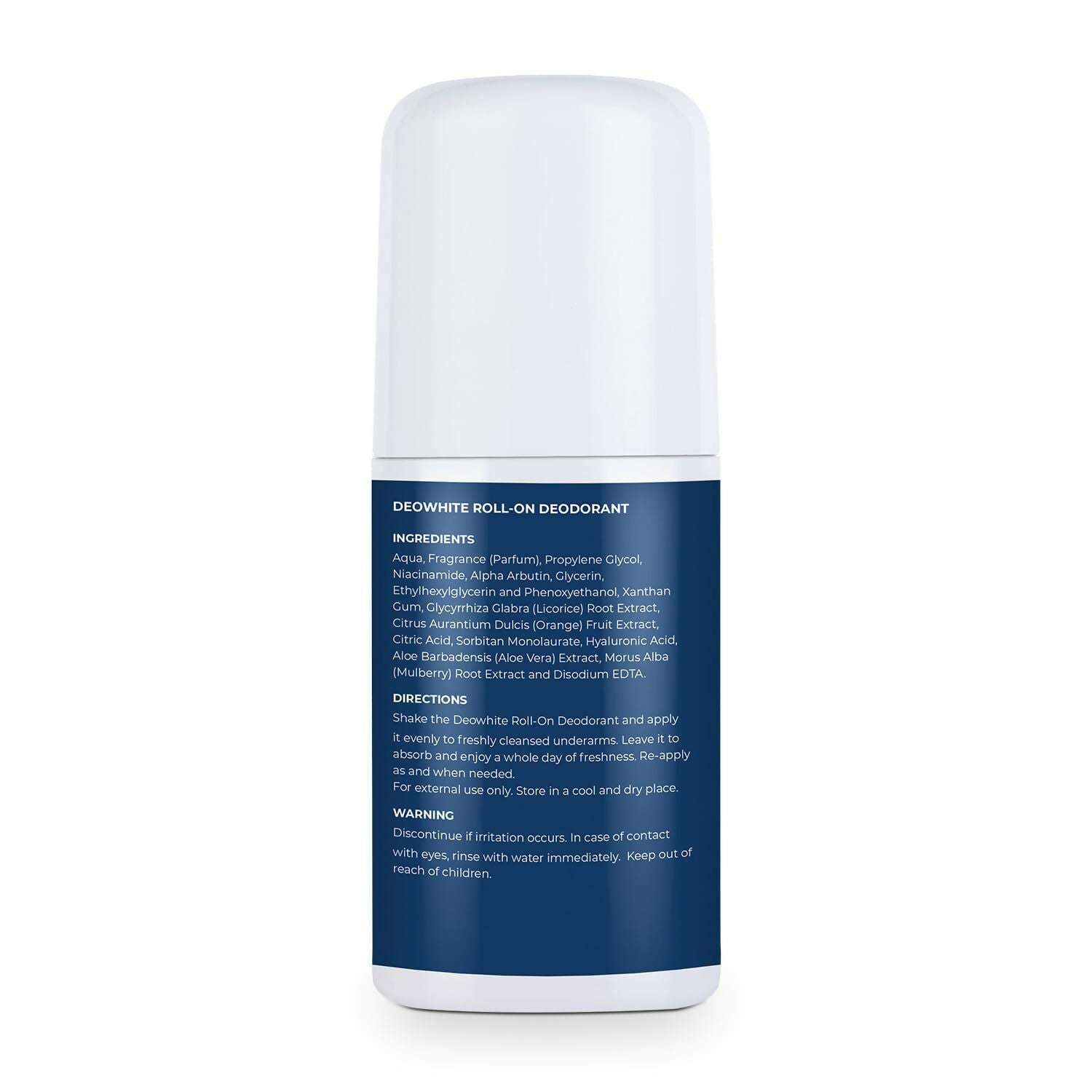 Bella Vita Deo White Natural Underarm Roll On Deodorant for Men | Grocsy