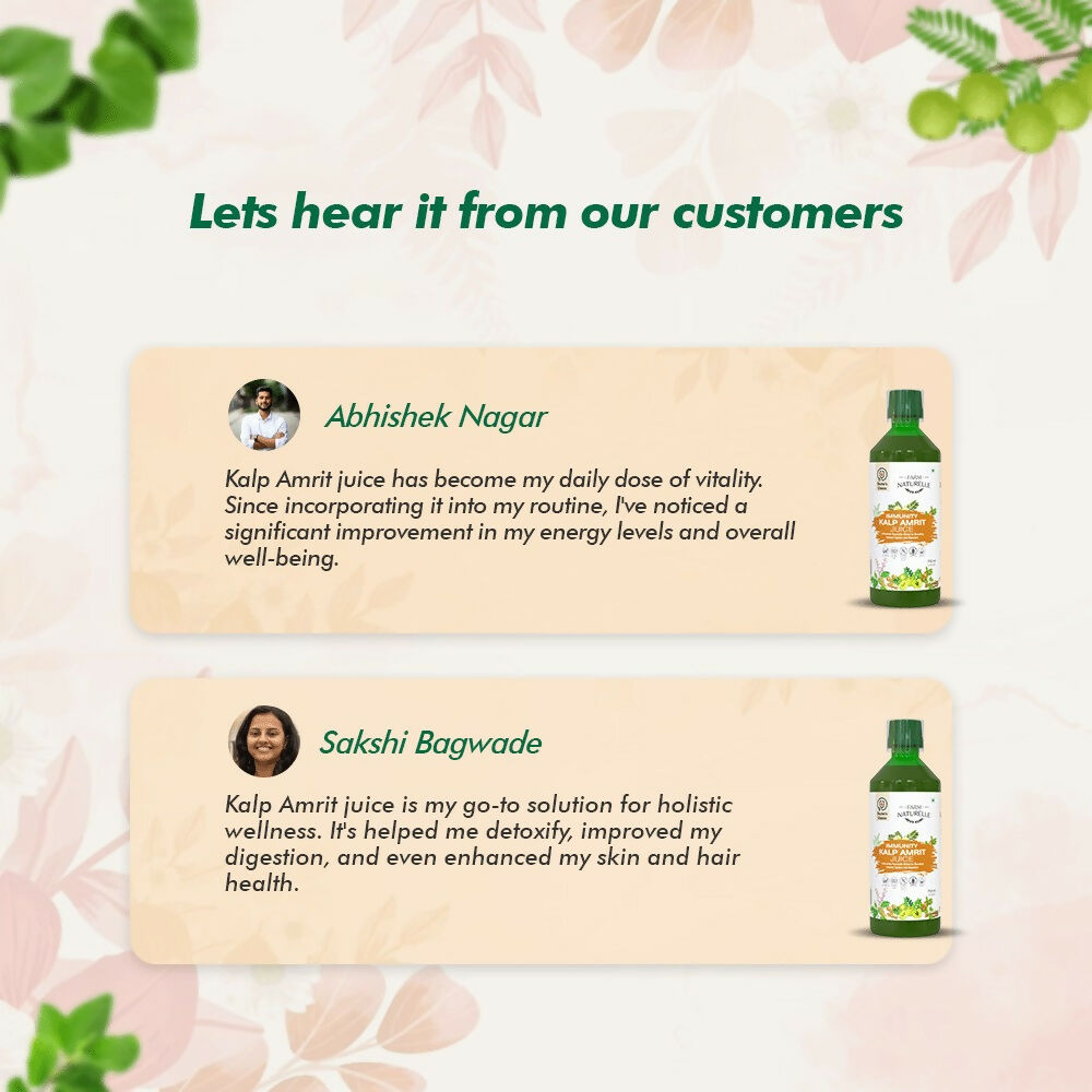 Farm Naturelle Immunity Kalp Amrit Juice - Strong Herbal Blend | Grocsy