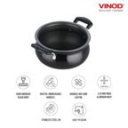 Vinod Hard Anodized Handi–Stainless Steel Lid–Mini | Grocsy