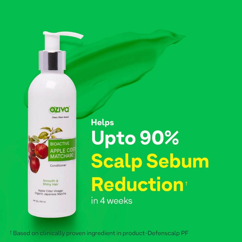 OZiva Bioactive Apple Cider Vinegar Matcha90 Conditioner | Grocsy