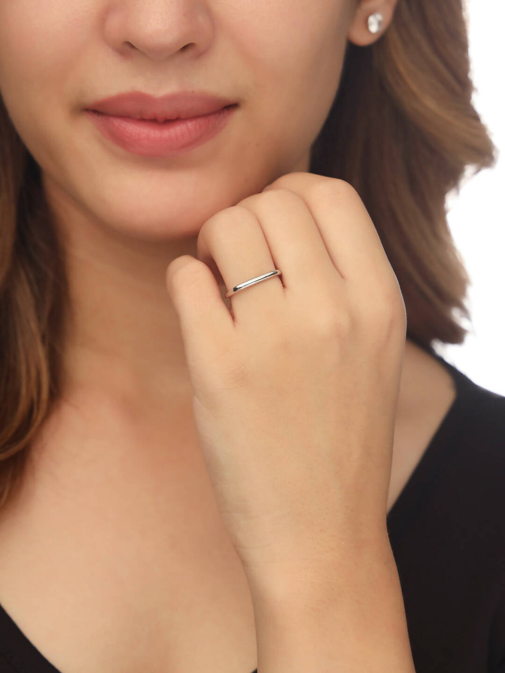 NVR Women's Silver-Plated Rectangular Stylish Ring | Grocsy