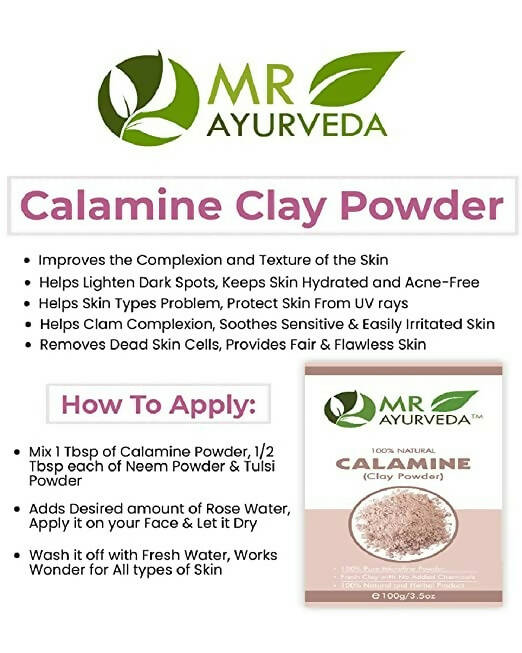 Mr Ayurveda Calamine Clay Powder | Grocsy