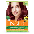 Nisha Creme Hair Color for Women - Burgundy | Grocsy