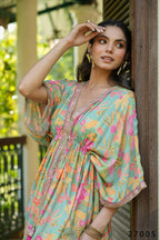 Women's Casual Fashionable Multi Mull Cotton co-ord set - Anya | Grocsy