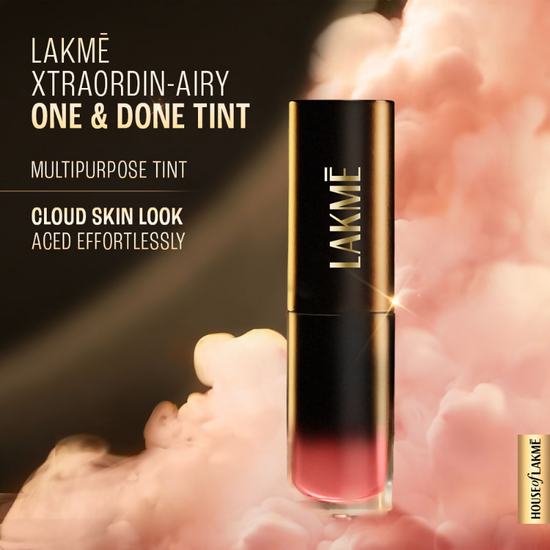 Lakme Xtraordin-Airy One-And-Done Lip, Eye & Cheek Tint - Candy Floss | Grocsy