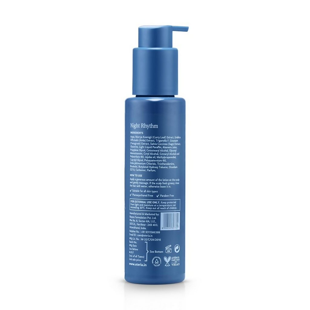 Oteria Luxury Voluminous Hair Lotion with Amla Fenugreek Sage and Curry Leaf & Hair Lotion & Serum For Hair Fall | Grocsy
