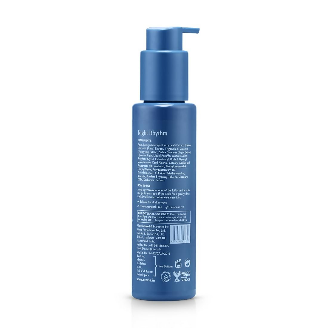 Oteria Luxury Voluminous Hair Lotion with Amla Fenugreek Sage and Curry Leaf & Hair Lotion & Serum For Hair Fall | Grocsy