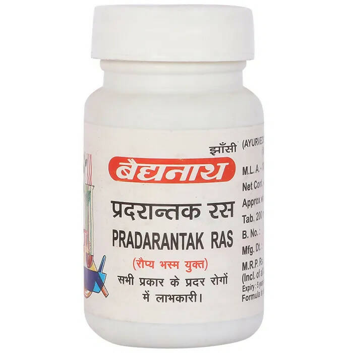 Baidyanath Jhansi Pradarantak Ras Tablets | Grocsy