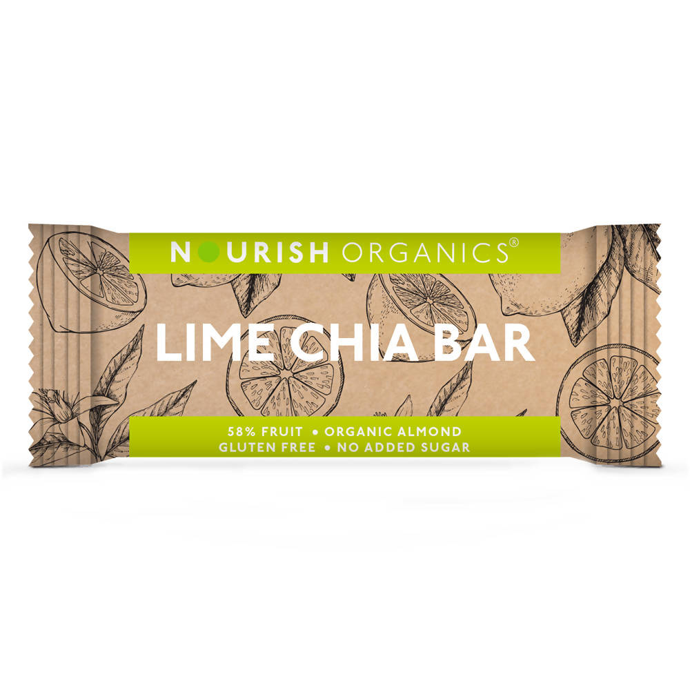 Nourish Organics Lime Chia Bar | Grocsy