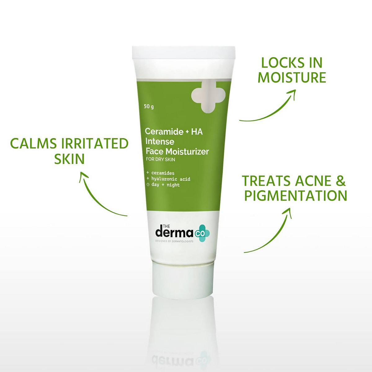 The Derma Co Ceramide + HA Daily Face Moisturizer | Grocsy