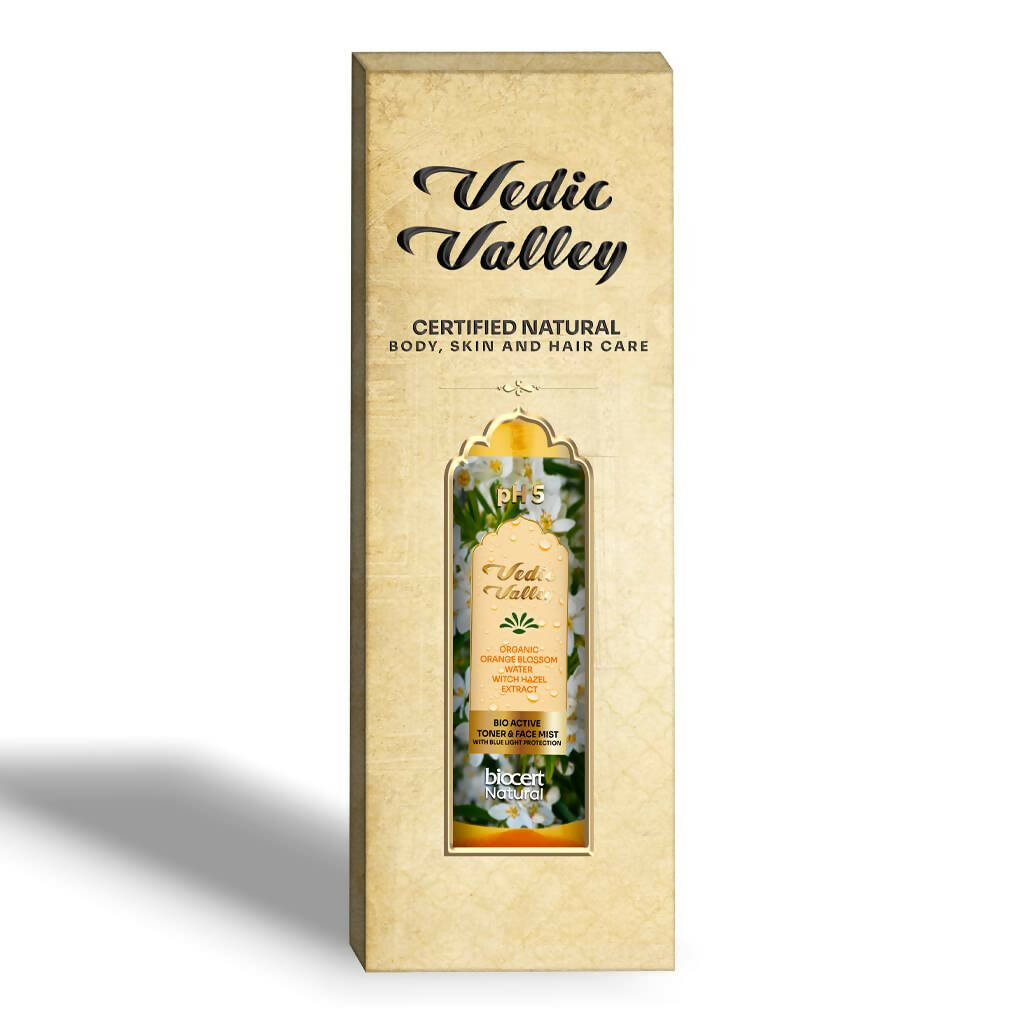 Vedic Valley Face Mist & Toner With Blue Light Filters Orange Blossom | Grocsy