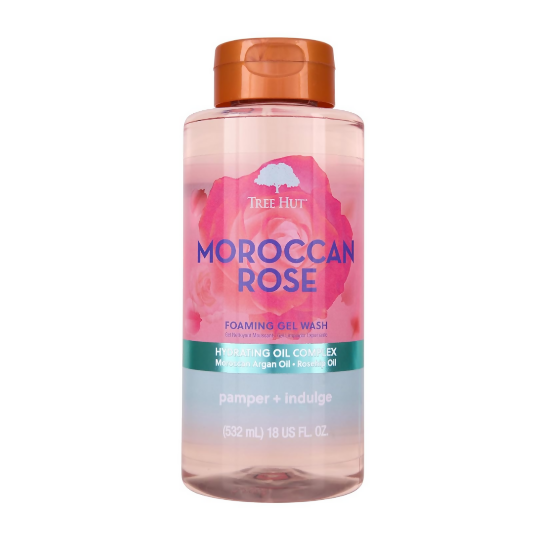 Tree Hut Moroccan Rose Nourishing & Moisturizing Foaming Gel Wash | Grocsy