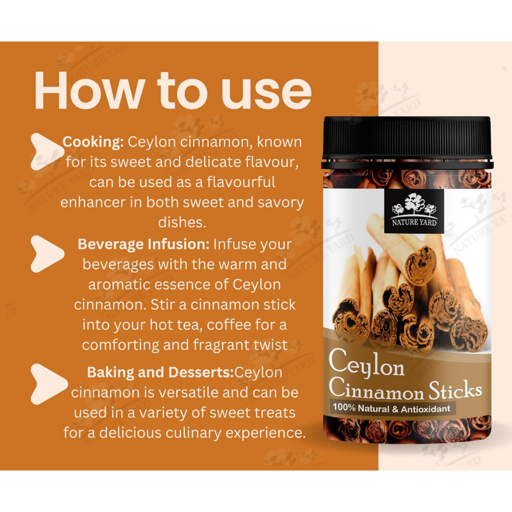 Nature Yard Real Ceylon Cinnamon Sticks | Grocsy