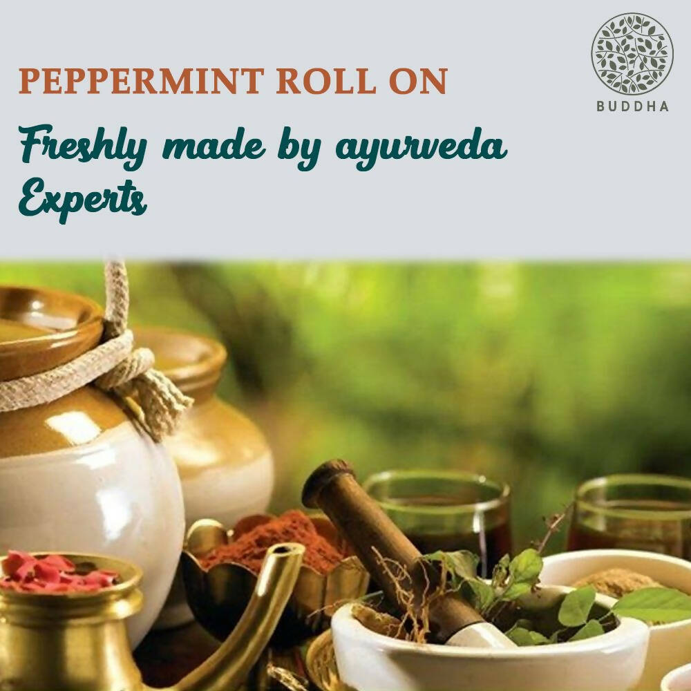 Buddha Natural Peppermint Essential Oil Roll-On | Grocsy