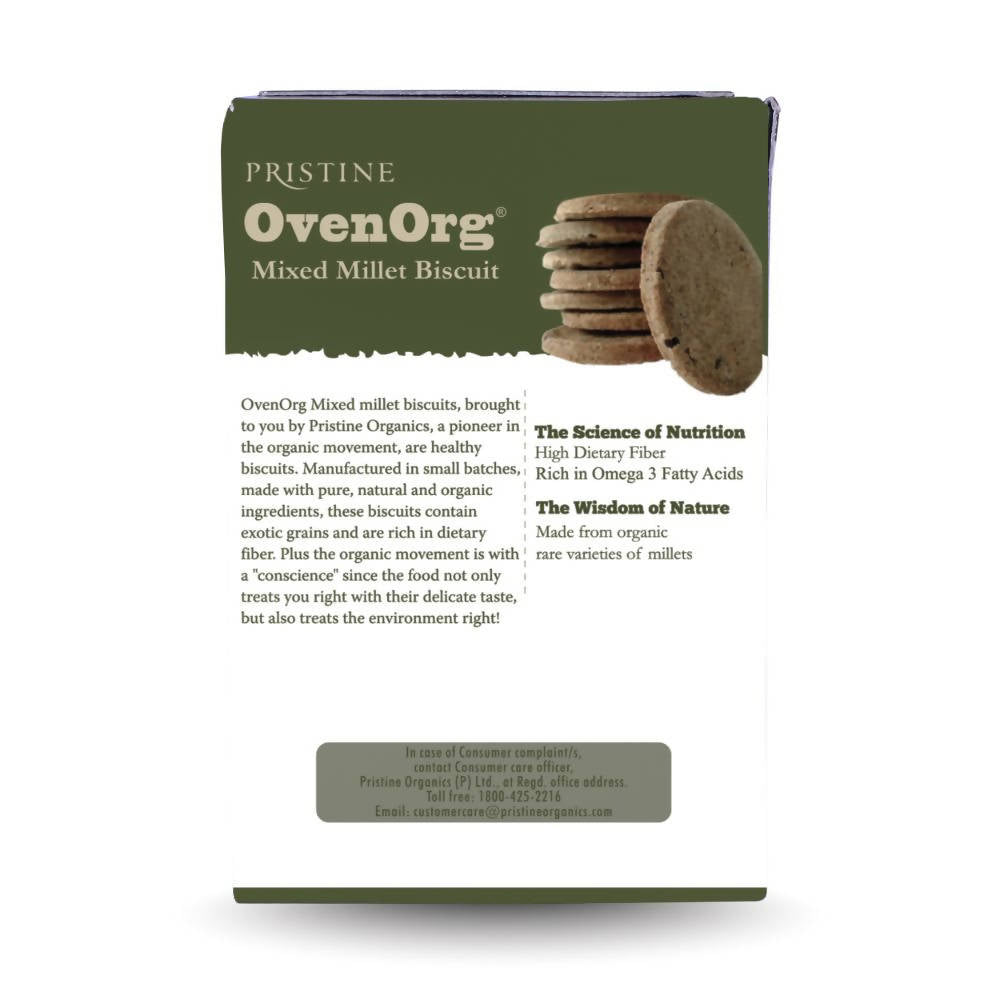 Pristine OvenOrg Mixed Millet Biscuits | Grocsy