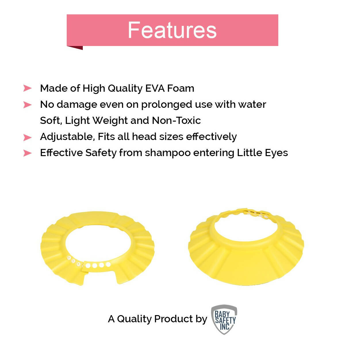 Safe-O-Kid No Tears, Fit-All Adjustable Kid'S Shampoo Hat | Grocsy