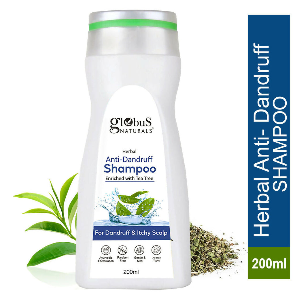 Globus Naturals Anti Dandruff Shampoo, For Dandruff and Itchy Scalp, Suitable For All Hair Types | Grocsy