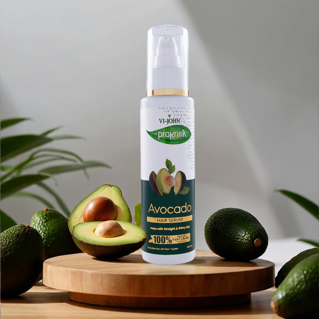 VI-JOHN Prakritik Avocado Hair serum Prevents dryness & Adds shine, 100% Natural Bio-Actives | Grocsy