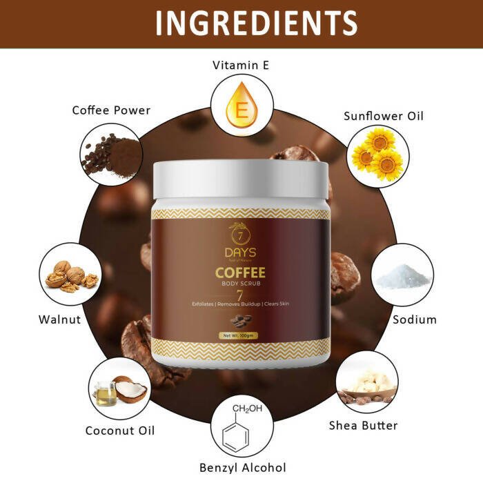 7 Days Coffee Body Scrub | Grocsy