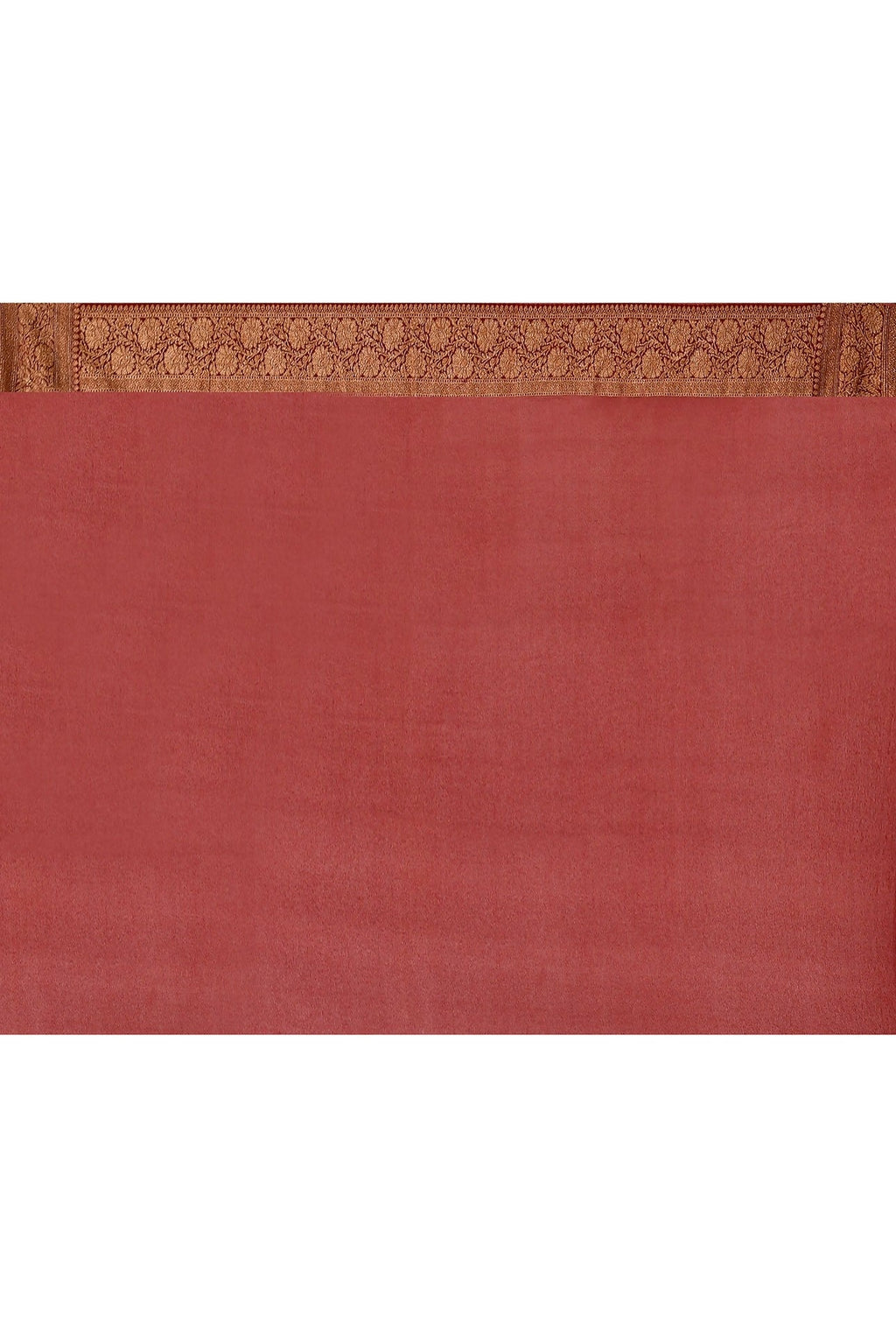 Joban Fashion Nude Pink Crepe Chiffon Pure Handloom Banarasi Silk Saree | Grocsy