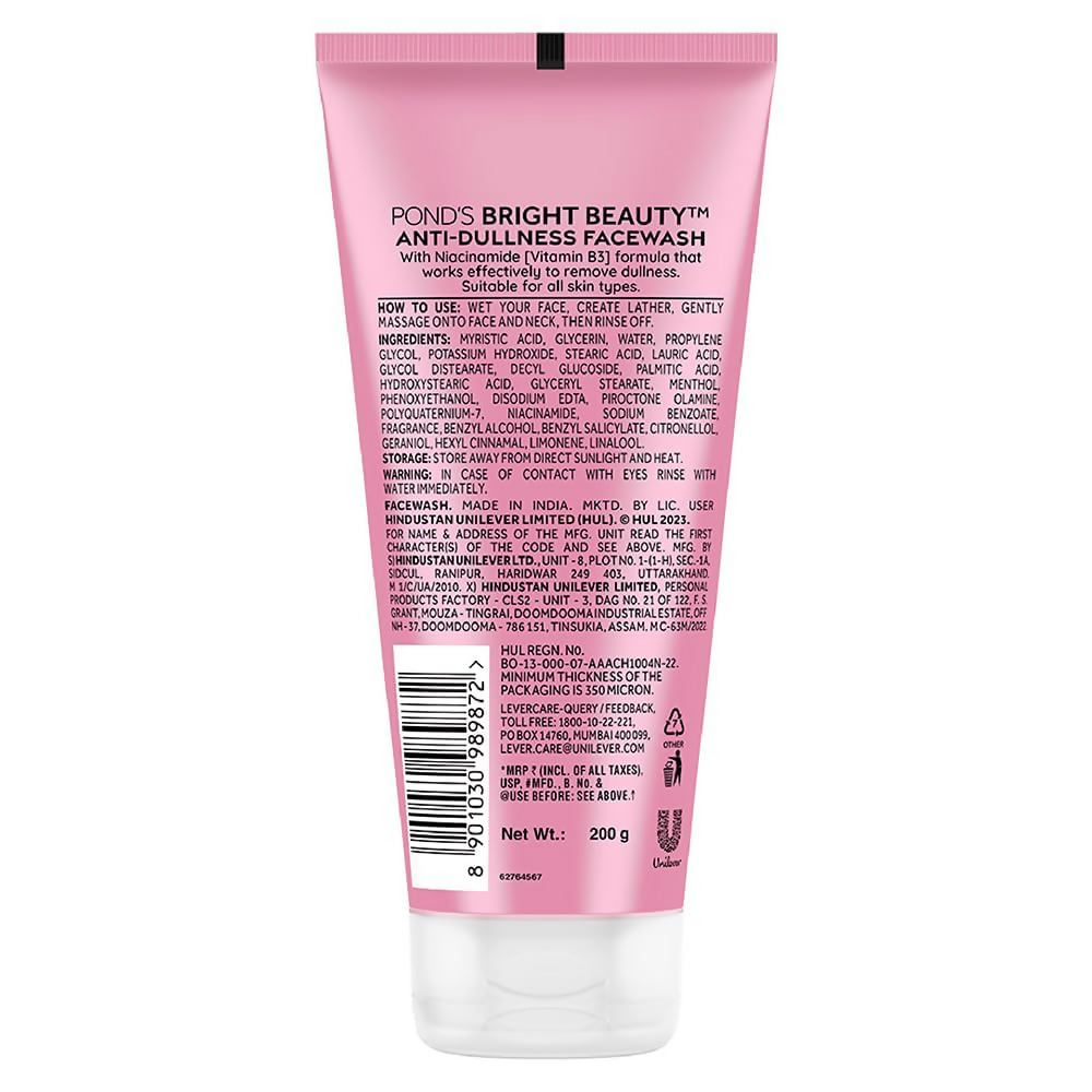 Ponds Bright Beauty Vitamin B3+ Face Wash | Grocsy