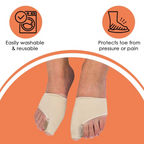 Bronson Professional Toe Thumb Bunion Corrector, Toe Separator & Toe Spreader With Gel Pad Support | Grocsy