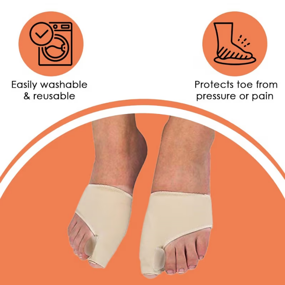 Bronson Professional Toe Thumb Bunion Corrector, Toe Separator & Toe Spreader With Gel Pad Support | Grocsy