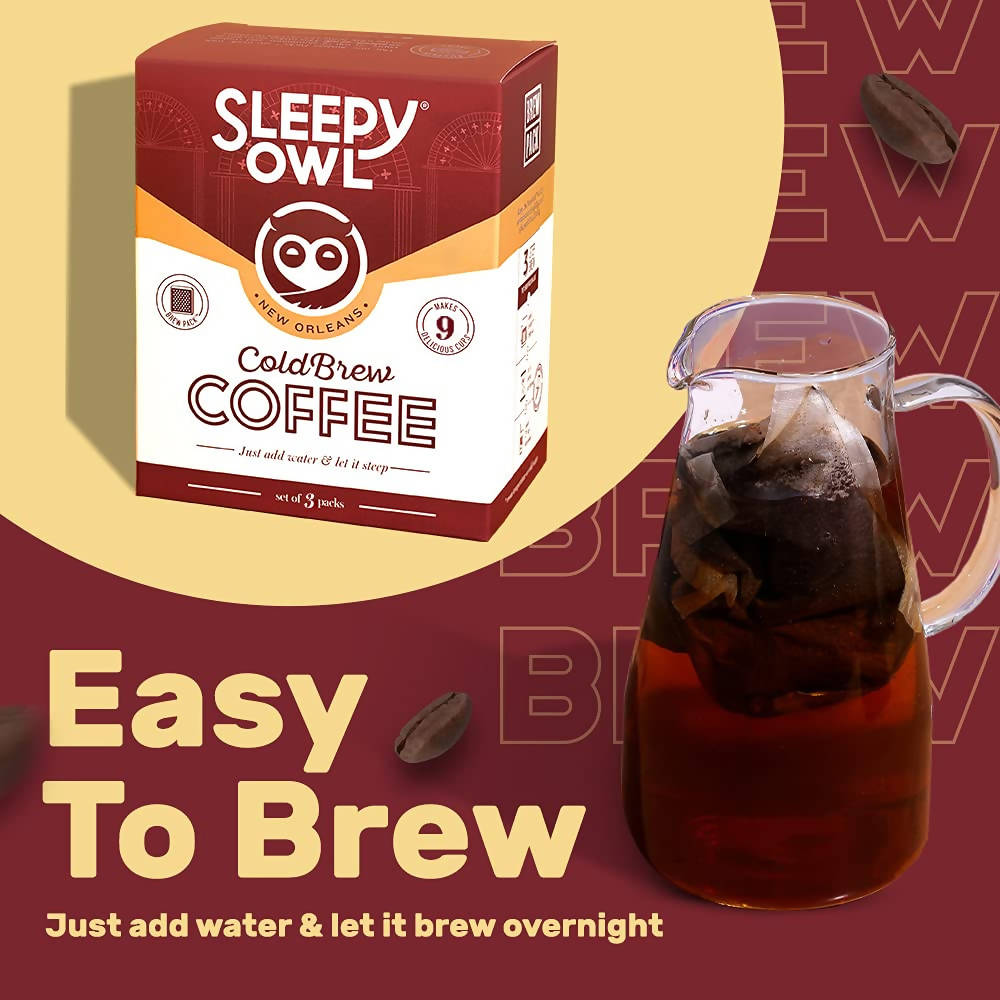 Sleepy Owl New Orleans Cold Brew Packs | Grocsy