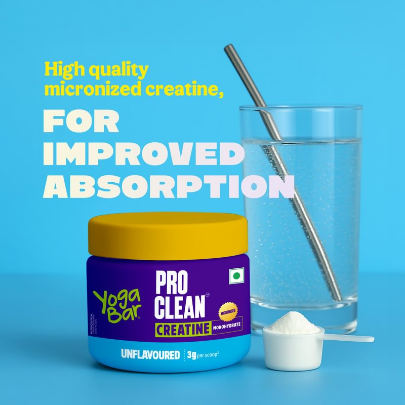 Yoga Bar Pro Clean Creatine Monohydrate Powder - Unflavored | Grocsy
