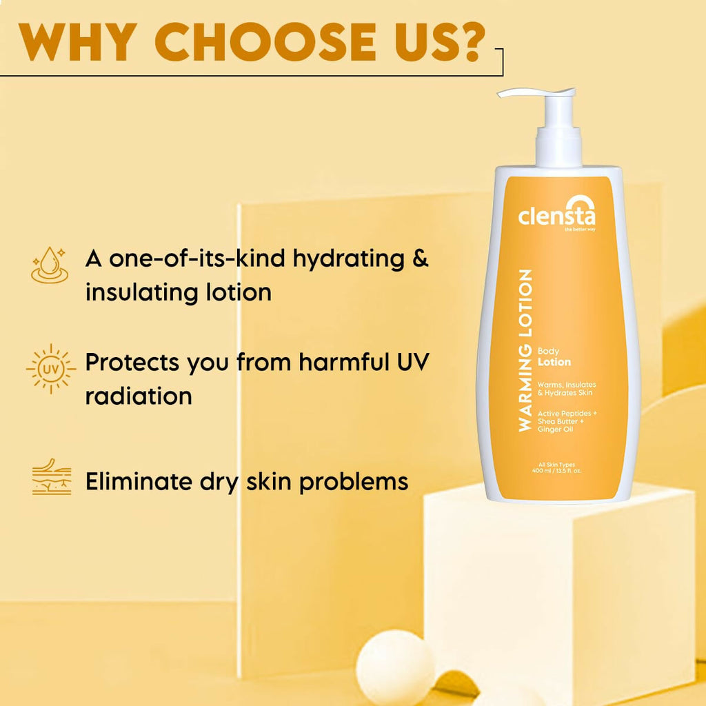 Clensta Warming Body Lotion With Ginger Oil | Grocsy