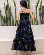 Aayaa Designer crape hand work Multi indo western - Black | Grocsy