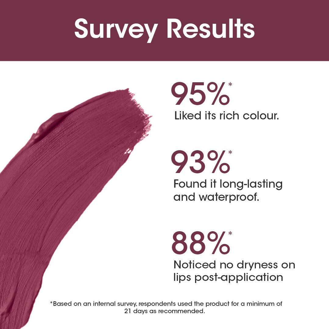 TAC - The Ayurveda Co. Liquid Matte Velvet Mauve Lipstick | Grocsy