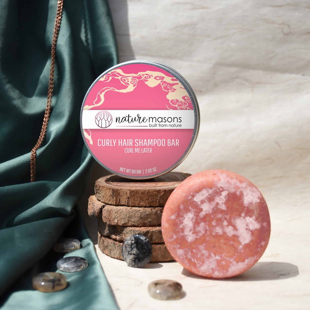 Nature Masons Curl Me Later Curly Hair Shampoo Bar | Grocsy